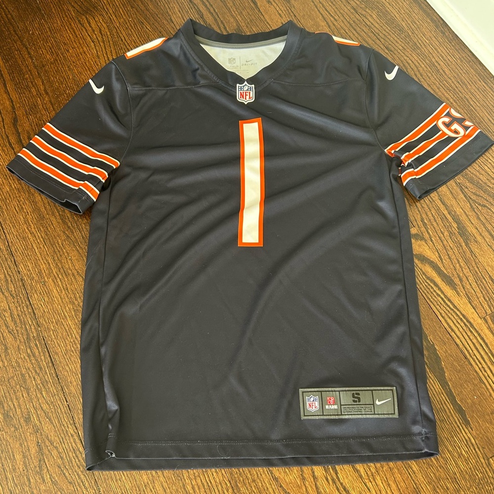 Nike Chicago Bear’s Fields Navy Football Jersey #1